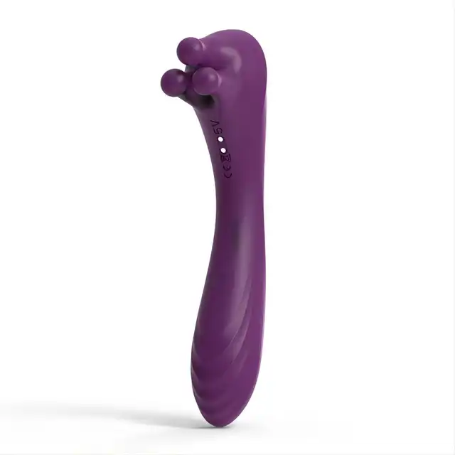 Tracy's Dog - Goldfinger G Spot Vibrator - Purple - dwustronny wibrator do perfekcyjnej stymulacji punktu G i łechtaczki 