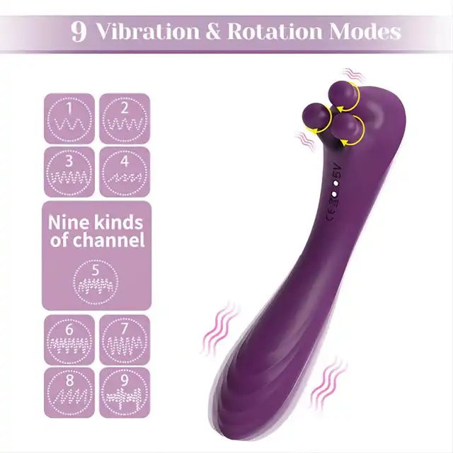 Tracy's Dog - Goldfinger G Spot Vibrator - Purple - dwustronny wibrator do perfekcyjnej stymulacji punktu G i łechtaczki 