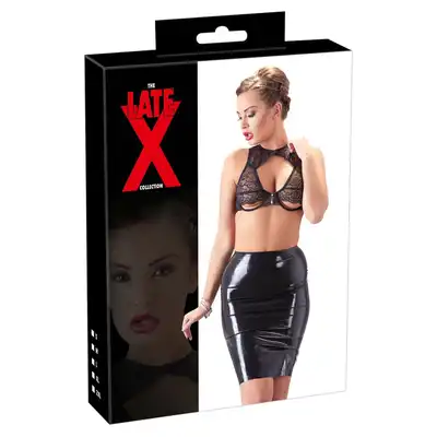 The Latex Collection - Latex Skirt L. Dopasowana spódnica ołówkowa z naturalnego lateksu. Wysoki stan idealnie podkreśla talię