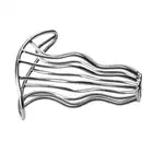 Mokko Toys - Anal Plug Pleasure Curves S. Stalowy otwarty tunel analny o niewielkich rozmiarach, stymulujące doznania