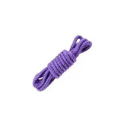 Fetish Fantasy - Bondage Rope Purple 1 Metr. Fioletowa, super wytrzymała lina. Cięta na metry, dodaj tyle ile metrów chcesz!