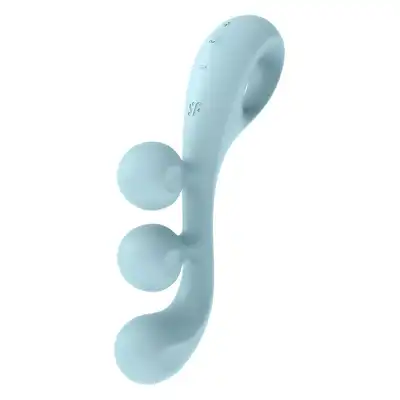 Satisfyer - Tri Ball 2 Light Blue. Wielofunkcyjny wibrator zapewniający jednoczesną potrójną stymulację łechtaczki, pochwy i anusa