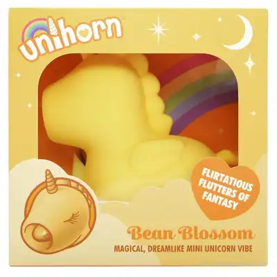 Unihorn - Bean Blossom. Stymulator łechtaczki w kształcie jednorożca z drażniącym językiem. Poznaj krainę zapierających dech w piersiach orgazmów