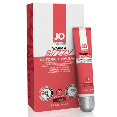 System Jo - Clitoral Stimulant Warm &amp; Buzzy. Żel rozgrzewająco mrowiący, wysokiej klasy doznania stymulacji łechtaczkowej