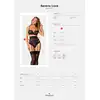 Obsessive - Serena Love Garter Belt XS/S. Pas do pończoch z pionowymi fiszbinami, idealne wyszczuplenie sylwetki