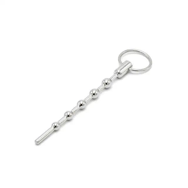 Oproducts - Solid Spaced Beads Penis Stick. Dilator ze stali nierdzewnej ze stymulującymi koralikami