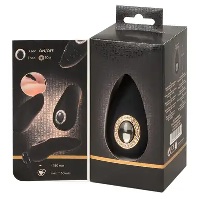 Cleopatra - Clitoral Vibrator. Elegancki stymulator łechtaczki z oprawą imitującą kamienie szlachetne. Bardzo elegancki. 