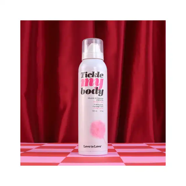 Love To Love - Tickle My Body Massage Foam Cotton Candy. Gęsta pianka do masażu z efektem mrowienia o zapachu waty cukrowej