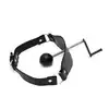 Oproducts - Ball Gag Deep Throat. Skórzany knebel z regulowaną śrubą i funkcją deep throat. Pełnia zniewolenia dla fanów BDSM