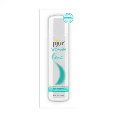 Pjur - Woman Nude 2ml. Saszetka delikatnego lubrykantu, idealny dla kobiet o delikatnych miejscach intymnych. Pozbawiony gliceryny i parabenów