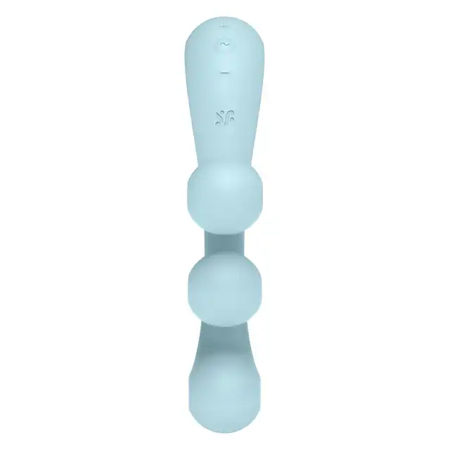 Satisfyer - Tri Ball 2 Light Blue. Wielofunkcyjny wibrator zapewniający jednoczesną potrójną stymulację łechtaczki, pochwy i anusa