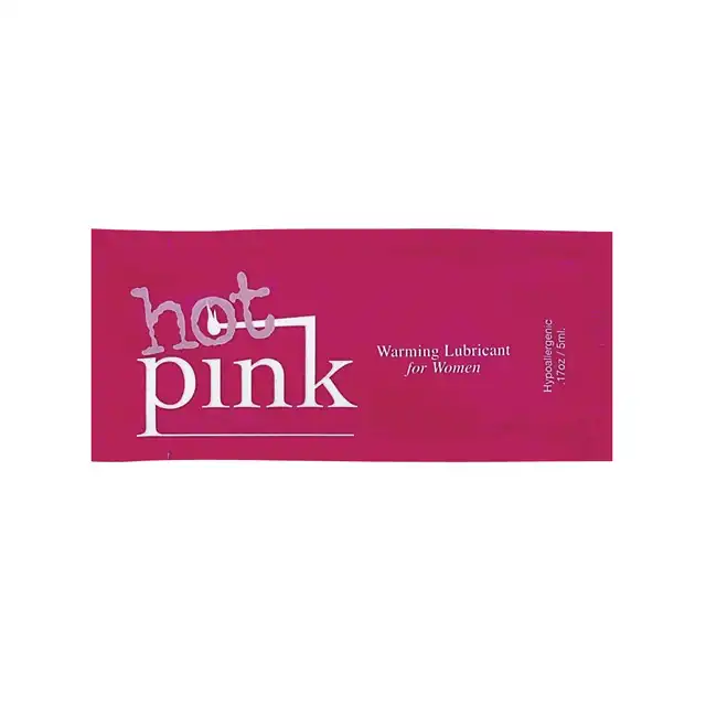 Pink - Hot Pink Warming Lubricant 5 ml - lubrykant rozgrzewający na bazie wody. Pojemność kieszonkowa, zabierzesz ze sobą wszędzie!