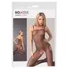 No:Xqse -  TW Catsuit Fishnet Bodystocking S/L. Prowokacyjnie prześwitujący bodystocking z siateczki typu kabaretka z otwartym kroczem 