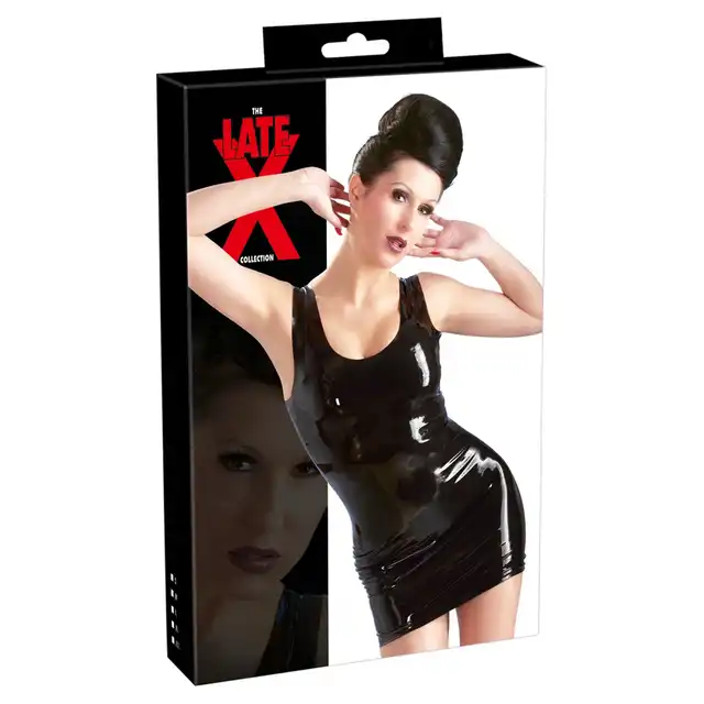 The Latex Collection - Latex Mini Dress L. Obcisła sukienka z naturalnego lateksu. Lateksowa mini, której nie można się oprzeć! 