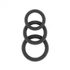 Sono - No.25 - Cockring Set - Grey. Zestaw ekskluzywnych ringów na penisa 