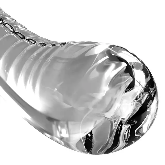 Icicles - No. 88. Szklane, zakrzywiane dildo z silikonową, zdejmowalną przyssawką. Wielowymiarowa przygoda z rozkoszą