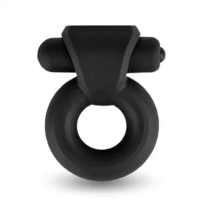 Velv'Or - Rooster Travis Bulky Cock Ring With Vibrating Mini Bullet - masywny ring na penisa z wibrującym bulletem. Mocna i twarda erekcja!