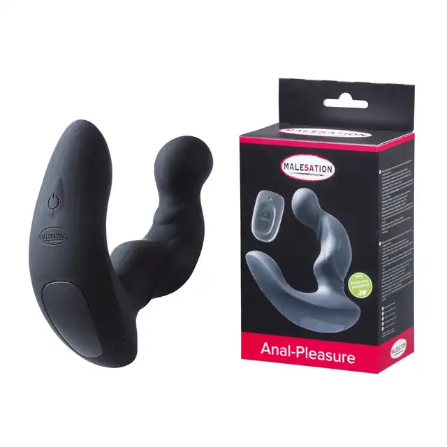 Malesation - Anal Pleasure. Komfortowy, silikonowy masażer prostaty z 11 funkcjami wibracji. 