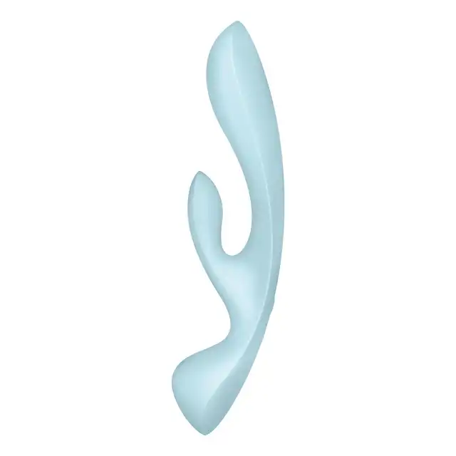 Satisfyer - Triple Oh light blue - rozkoszuj się mnogością przyjemności, dzięki temu wszechstronnemu wibratorowi!