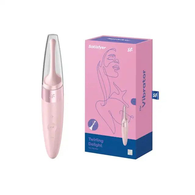 Satisfyer - Twirling Delight Rose. Wibrator łechtaczkowy do precyzyjnej stymulacji małą ruchomą główką, imponujący swoją mocą i eleganckim designem