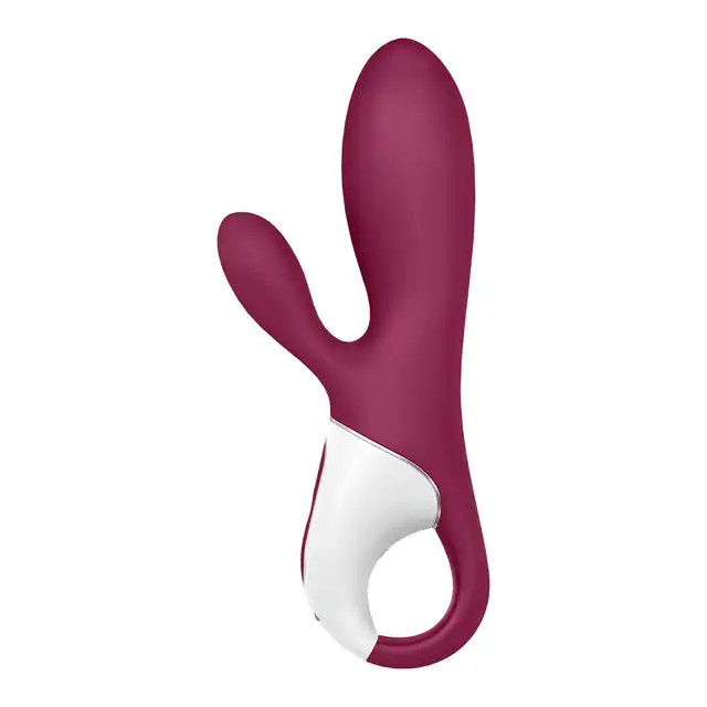Satisfyer - Hot Bunny Vibrator violet - wibrator z króliczkiem i opcją podgrzewania do 39 stopni. Daj się rozgrzać przyjemności!