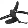 Oproducts - Double Penis Harness - Podwójny starp-on dla niesamowitej przyjemności. Wegańska skóra