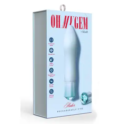 Oh My Gem - Ardor Aquamarine - wznieś się na wyżyny przyjemności z punktowym wibratorem do kierunkowej stymulacji!