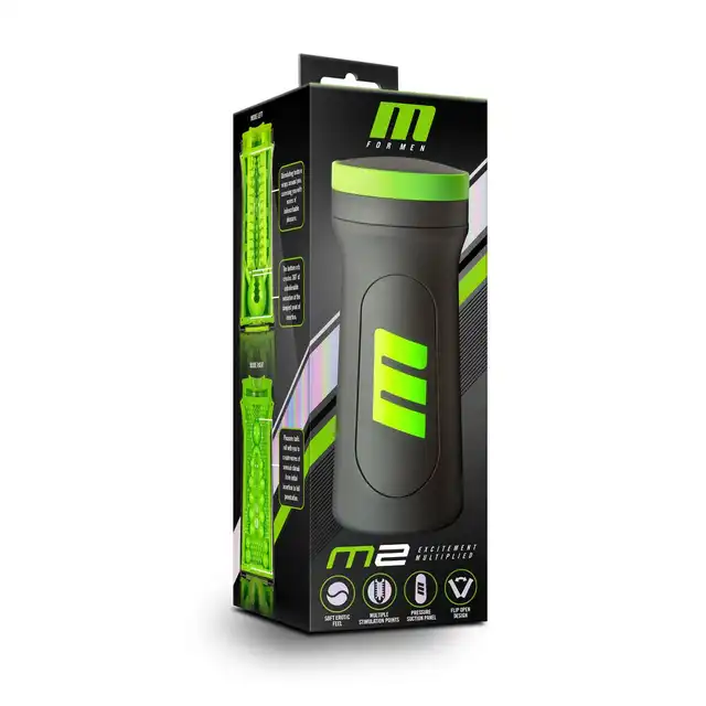 M for Men - M2 Superior Stroker Masturbator. Innowacyjny masturbator z nietypowymi żłobieniami i wypustkami, zapewnia intensywne doznania 