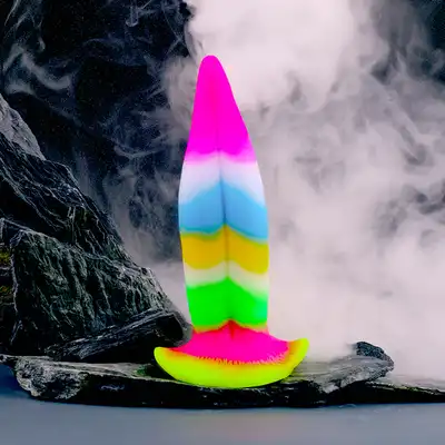 Creature Cock - Glow-in-the-Dark Unicorn Kiss. Unikatowe dildo w kształcie języka jednorożca. Świeci w ciemnościach!