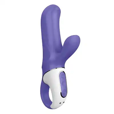Satisfyer - Vibes Magic Bunny purple - magia podwójnej rozkoszy. Wibrator z króliczkiem wykonany z giętkiego silikonu