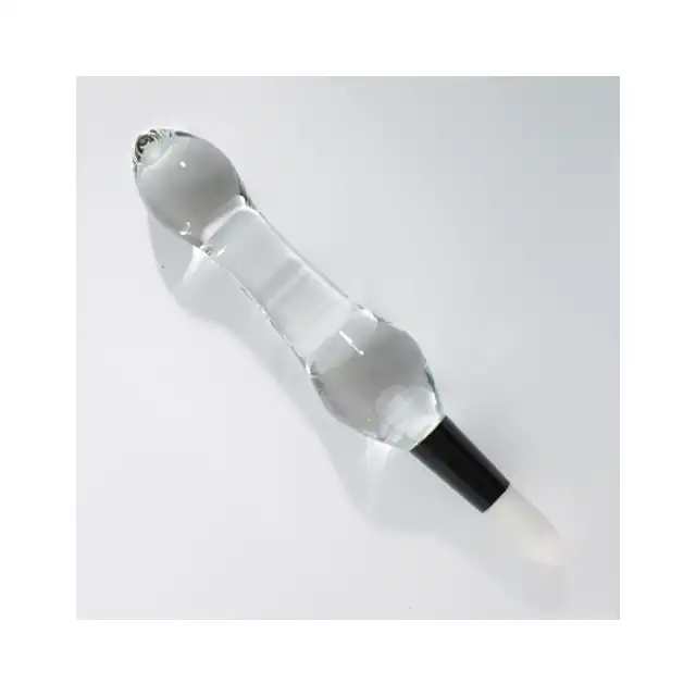 Joyride – Umberto D'il Dozzi. Luksusowe i eleganckie, szklane dildo z pędzelkiem i drewnianą szkatułką. Produkt premium. 