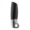 Satisfyer - Men Power Masturbator black silver - nowoczesny masturbator z żebrowaniami oraz wibracjami dla idealnej przyjemności