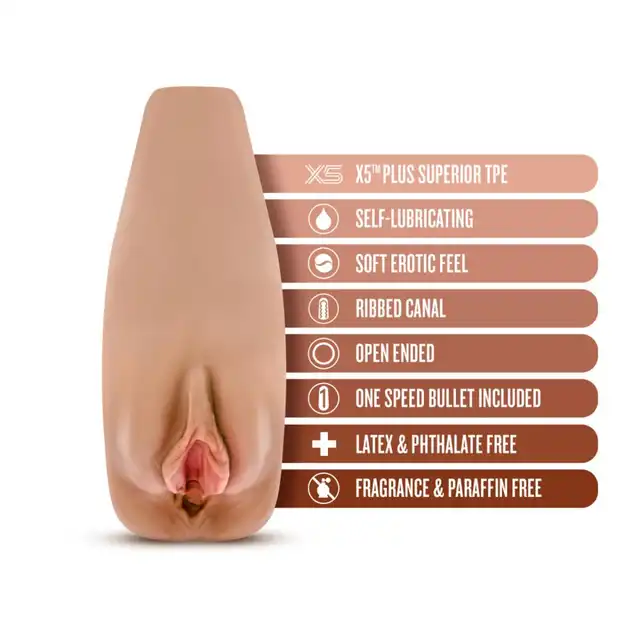 M Elite - Soft and Wet Renata Masturbator. Realistyczny, samonawilżający się masturbator z bulletem wibrującym. Wygoda, komfort i gwarancja rozkoszy