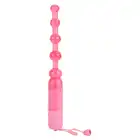 CalExotics - Vibrating Pleasure Beads. Wibrujące kulki analne z miękkiego i elastycznego materiału, intensywne wibracje, idealne dla początkujących