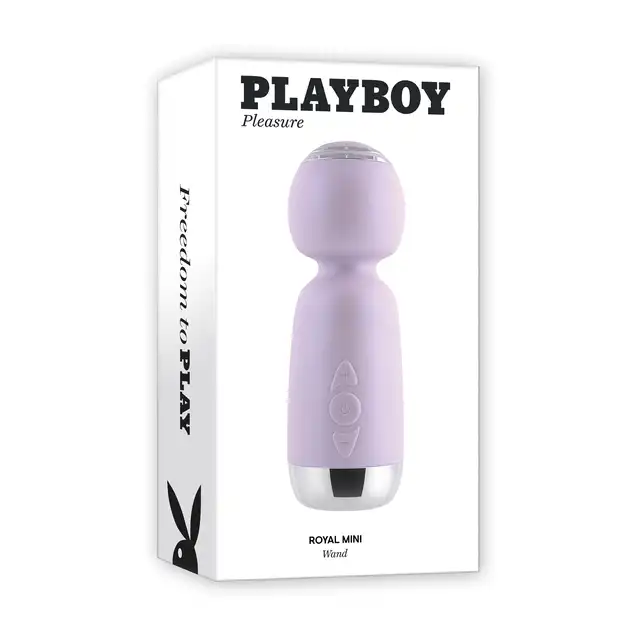 Playboy - Royal Mini - wielka przyjemność w mini opakowaniu! Niewielki wibrator w formie magicznej różdżki!