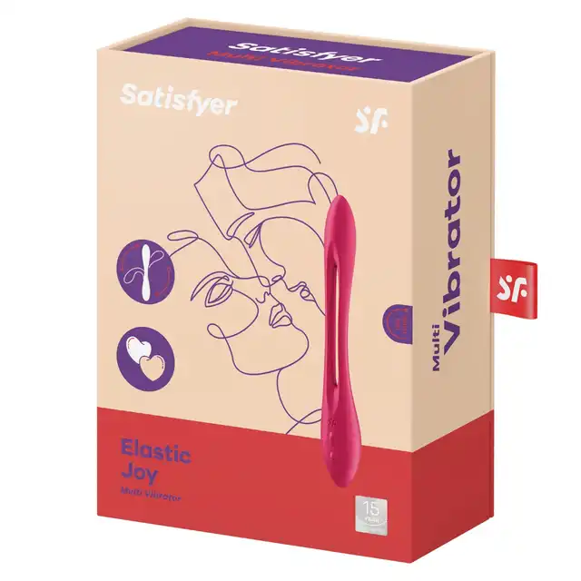 Satisfyer - Elastic Joy Red. Wielofunkcyjny wibrator, który dostosuje się do Twoich potrzeb. Możliwość wygięcia w każdą stronę