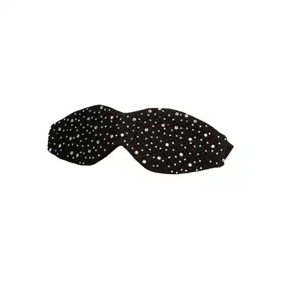 Radiance - Blackout Eye Mask. Zachwycająca czarna maska z błyszczącymi kryształkami