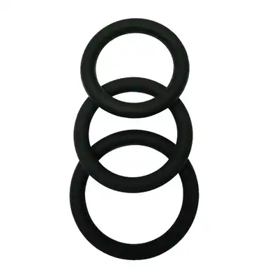 Malesation – Cock Ring Set. Zestaw klasycznych ringów silikonowych. Wytrzymały materiał i różne średnice