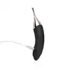 Easy Toys - Pointer Vibe Black. Precyzyjny wibrator do stymulacji łechtaczki, smukłą zaokrągloną i elastyczna końcówka