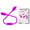 Pretty Love - Dream love's whip - wielofunkcyjny dwustronny wibrator. Dwa wibrujące jajeczka dostarczające przyjemności!