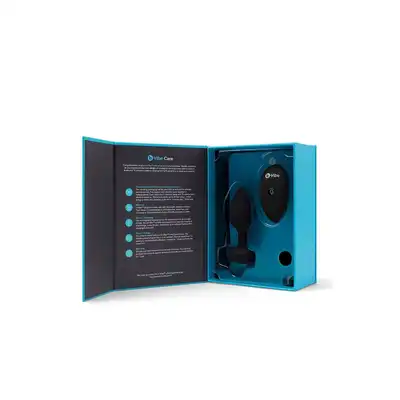 B-VIBE VIBRATING JEWEL PLUG M/L BLACK