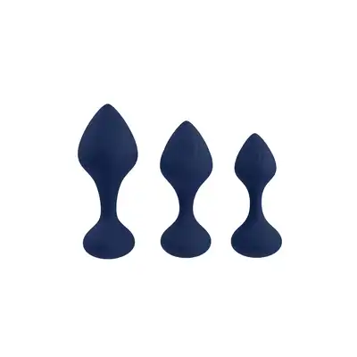 Playboy - Tail Trainer - aksamitnie gładkie wtyczki analne. Zestaw treningowy od luksusowej marki!