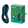 Satisfyer - Epic Duo Ring Vibrator dark blue - podwójny ring na penisa. Zwiększona erekcja, podwójna przyjemność!