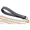 Master Series - Luxury Leash Black/Gold. Elegancka, złota smycz z obrożą idealna do BDSM 