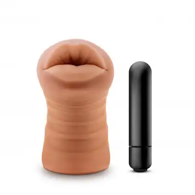 M for Men - Isabella Masturbator With Bullet Mouth. Realistyczny, przyjemny w dotyku masturbator w formie ust 