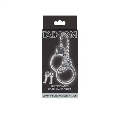 Silver Plated BDSM Handcuffs Silver
