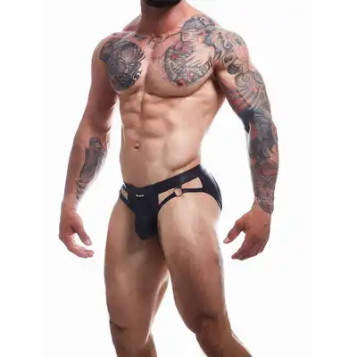 C4M - Dungeon CBlack Jockstrap L - męska bielizna w stylu jockstrap. Idealne podkreślenie męskości