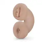 M for Men - Soft and Wet Double Trouble Masturbator. Dwustronny masturbator z realistyczną waginą i anusem, super elastyczny i świecący w ciemności