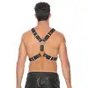 Ouch! - Scottish Harness - S/M. Krzyżowa, solidna uprząż męska w szkockim stylu. Świetny dodatek do sesji BDSM