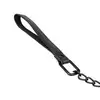 Bedroom Fantasies - Collar &amp; Leash One Size. Wegańska skórzana obroża z metalową smyczą, regulowany rozmiar i wysokiej jakości materiały